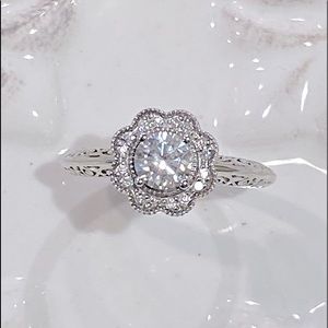 💎NEW💎Genuine .82 CTW Diamond Custom Ring 14K WG